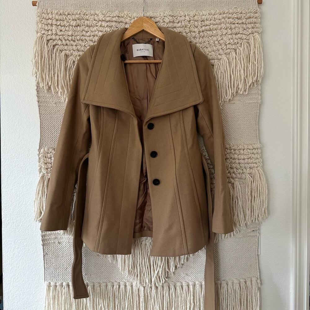 Babaton Spencer Wool Blend Coat - Picture 2 of 12